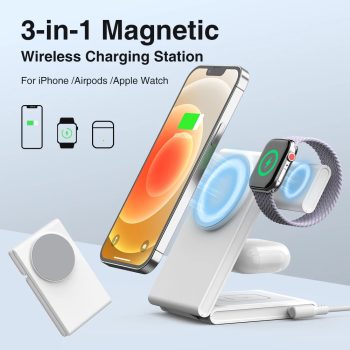 3 in 1 Foldable Wireless Charging Stand